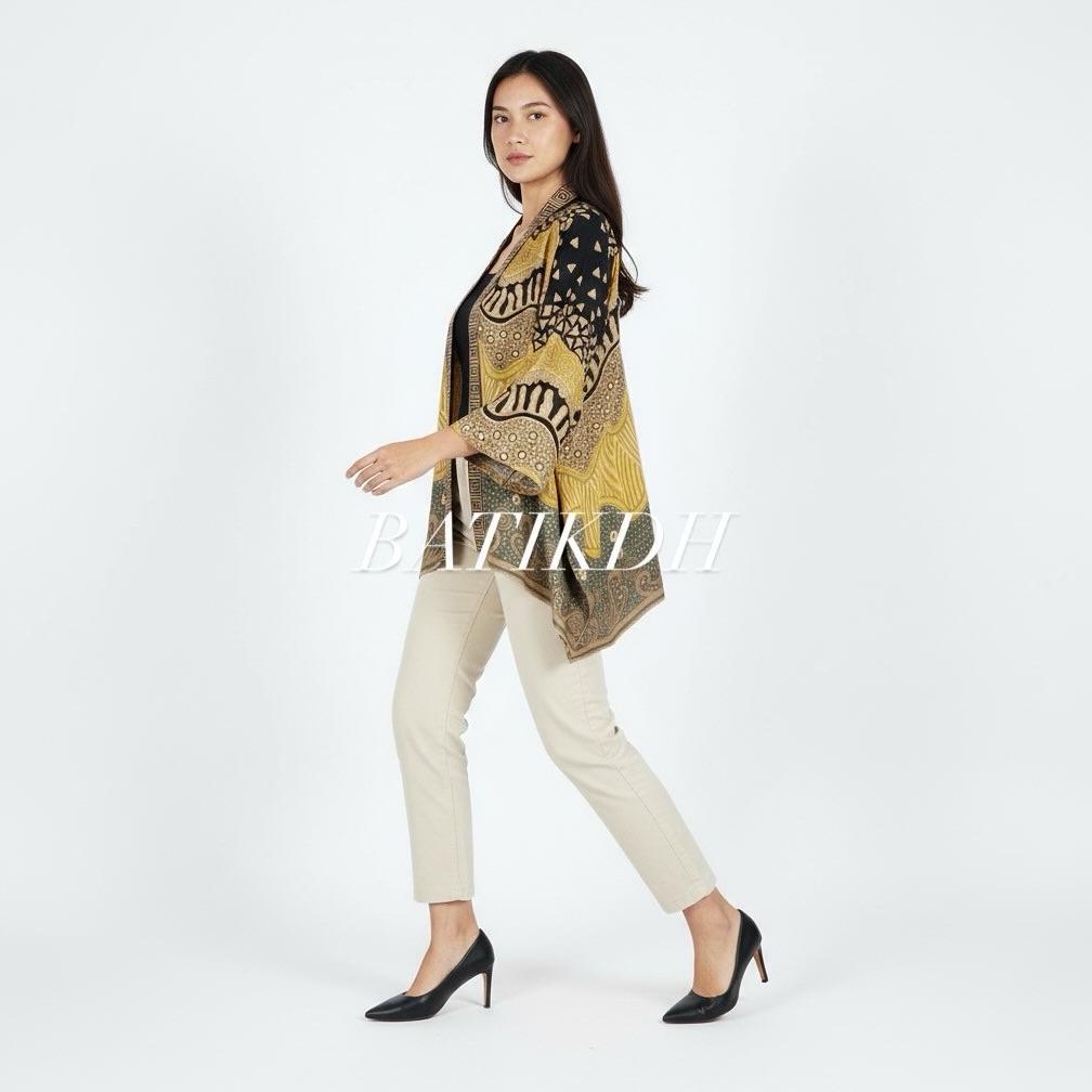 Flash Sale Batikdh Outer Batik Modern Wanita Kekinian Terbaru Jumbo Ld 140 150Cm Bahan Katun Halus S