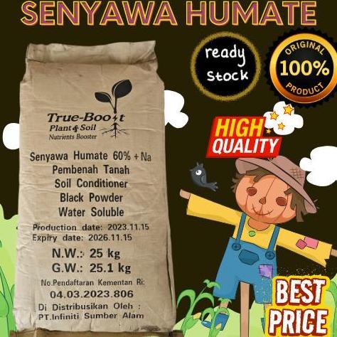 Sodium Humate ( 25 kg ) Pembenah tanah / Asam Humate / Humic Acid (TERBAIK) (TERBARU) (TERMURAH)