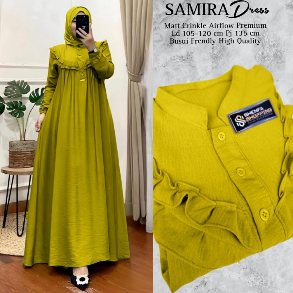 Diskont Gamis Polos Crinkle Airflow Jumbo // Gamis Wanita Kancing Depan Hiduo Cocok Buatt Busui