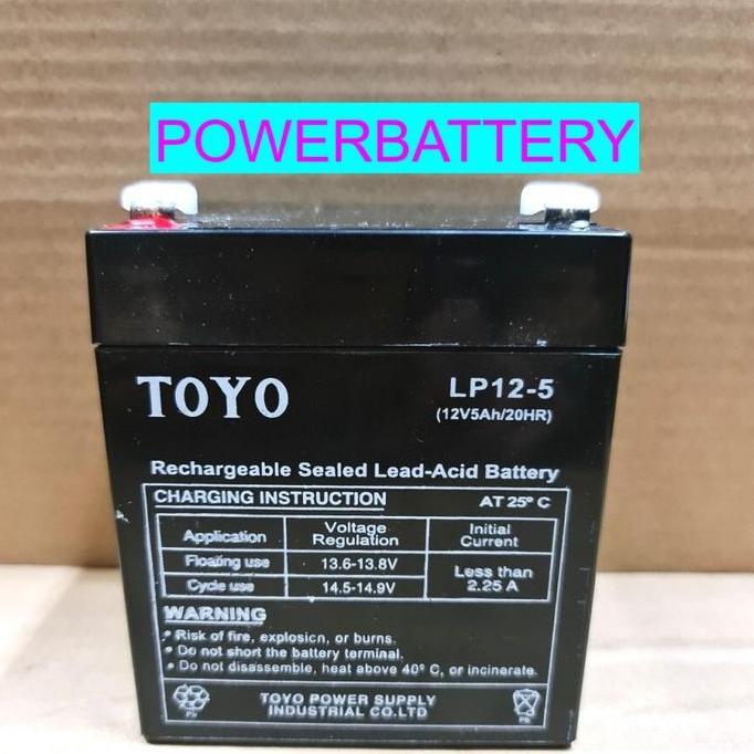 Aki Kering TOYO LP12-5 | 12V 5Ah