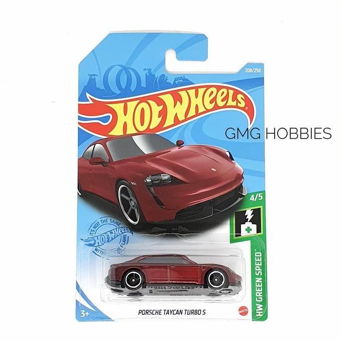 L 2021 PORSCHE TAYCAN TURBO S HW GREEN SPEED HOT WHEELS HOTWHEELS