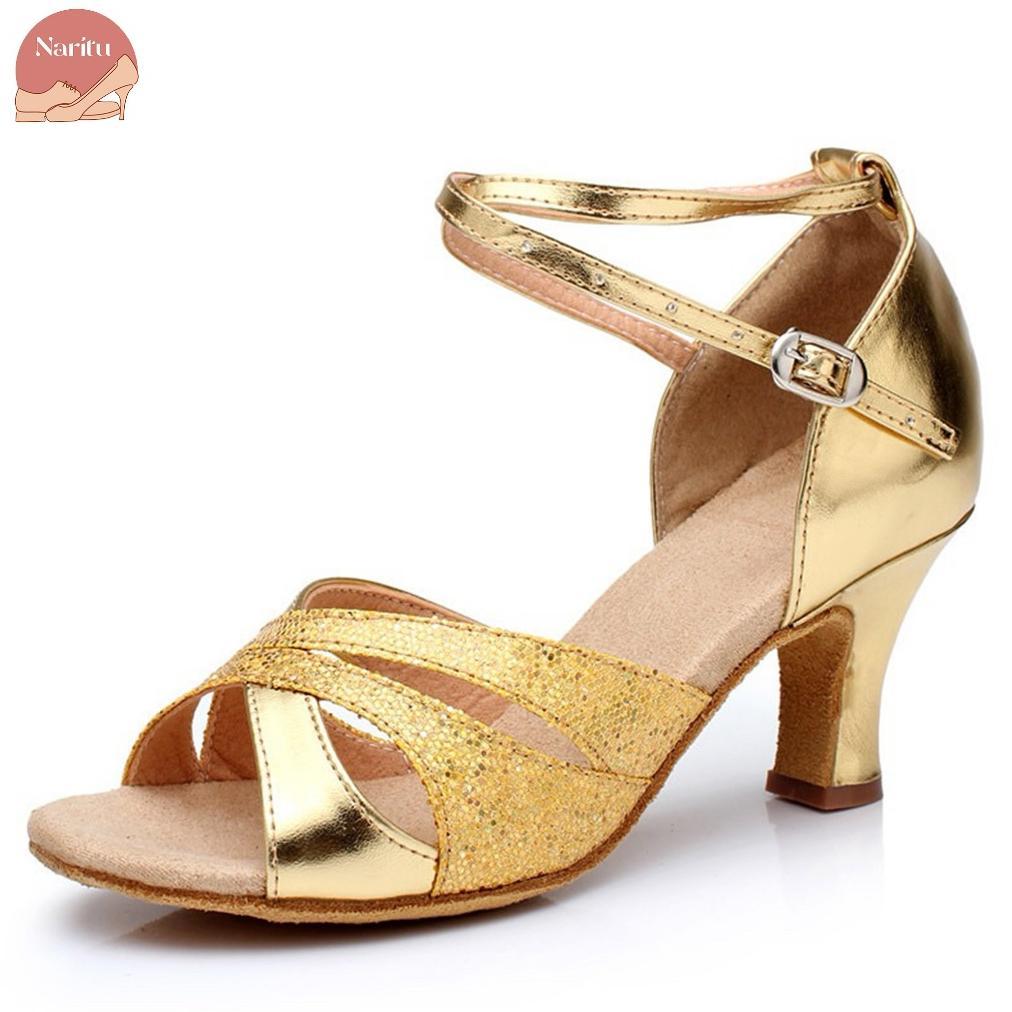 CUCI GUDANG Naritu Women - Laurel Dance Heels / Latin Dance / Line Dance Shoes
