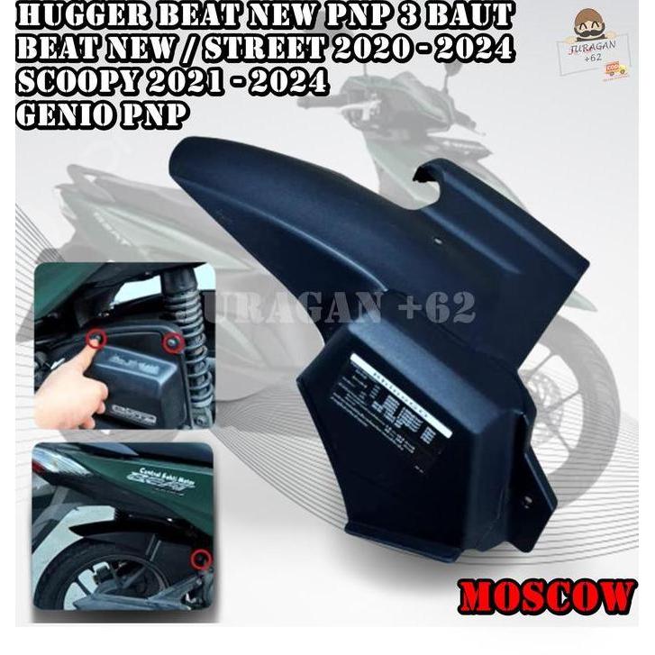SPAKBOR KOLONG HUGGER BEAT NEW 3 BAUT DELUXE STREET SCOOPY GENIO ABS CBS HAGER HUGER