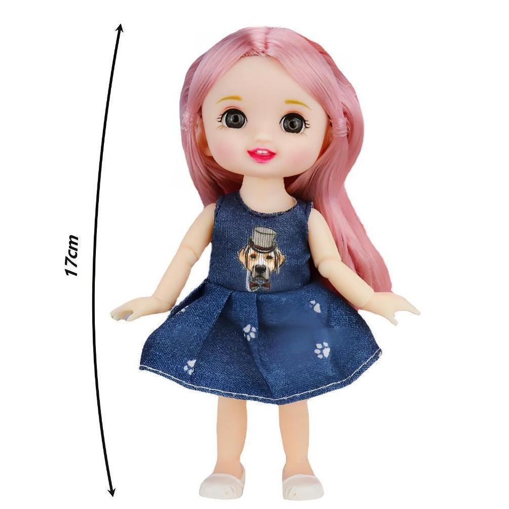 new product 17cm boneka yuna bjd doll toys sendi fleksibel princess girls mini cute hadiah buat cewe