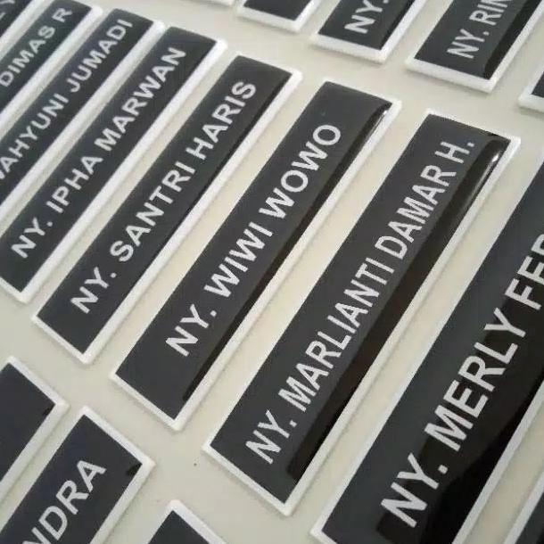 Nama Dada Name Tag Nama Dada Akrilik