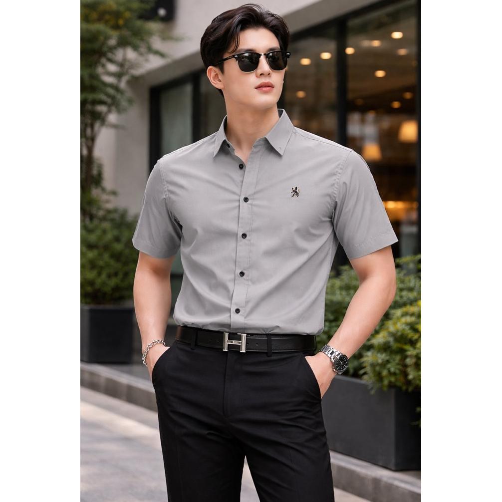 NEW Giordano kemeja putih pria lengan pendek premium