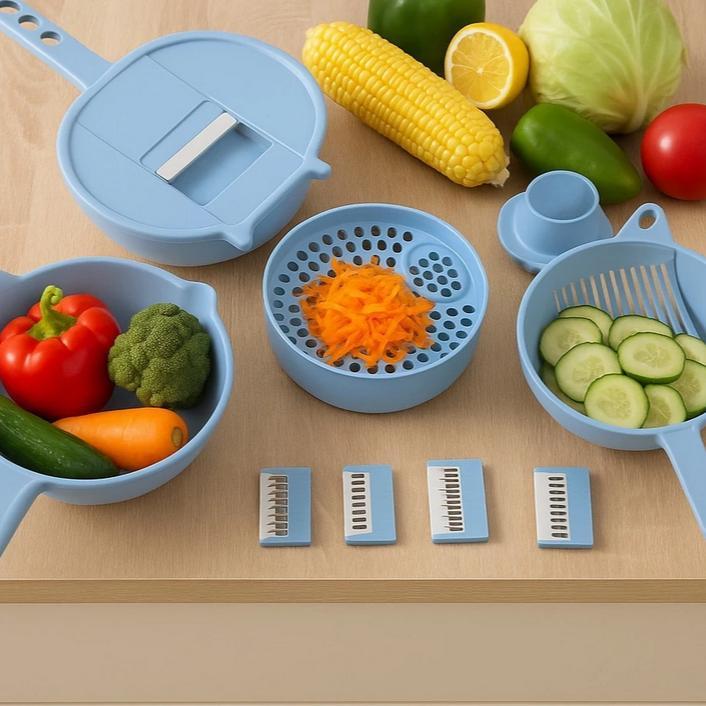 Pemotong Sayur Parutan Sayur Kentang Serbaguna Mandoline Slicer Nicer Dicer
