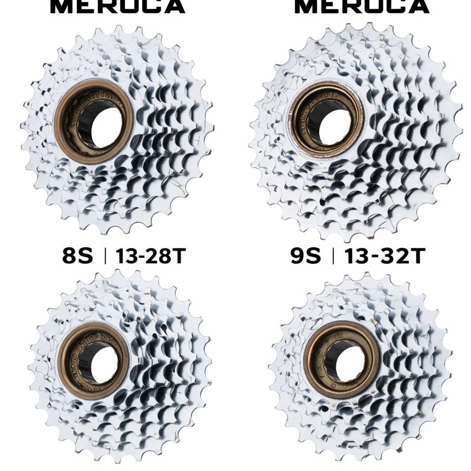 Sprocket Freewheel Meroca 6 7 8 9 Speed Sepeda Gear Gir Ulir Drat