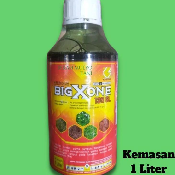 Herbisida Kontak Racun Rumput  1 Liter Bigxone   Paraquat Obat Racun  Pembasmi Rumput Liar Cepat Mat