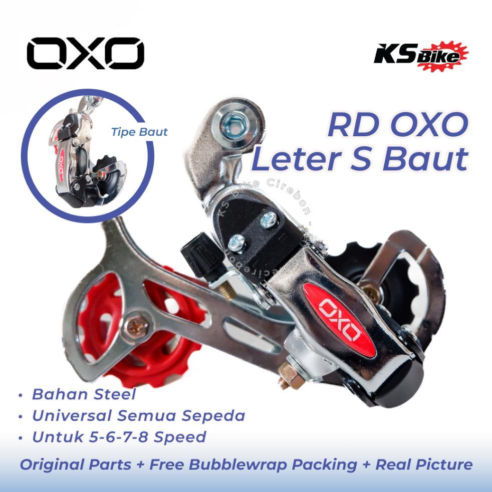 Rd Oxo 60A Rear Derailleur Sepeda 6 7 Speed | Rd Oxo 60A Baut Hitam Silver | Oxo Rd-60A Without Brac