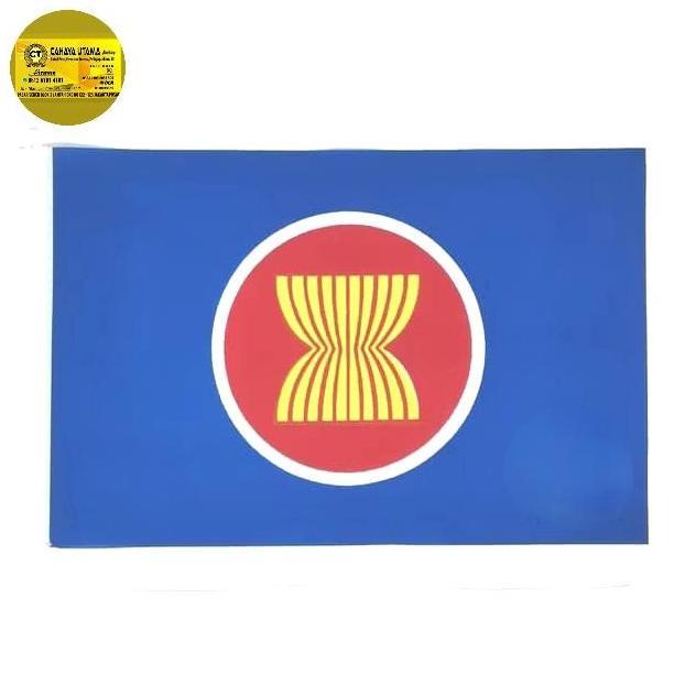 BENDERA MEJA ASEAN + TIANG KAYU
