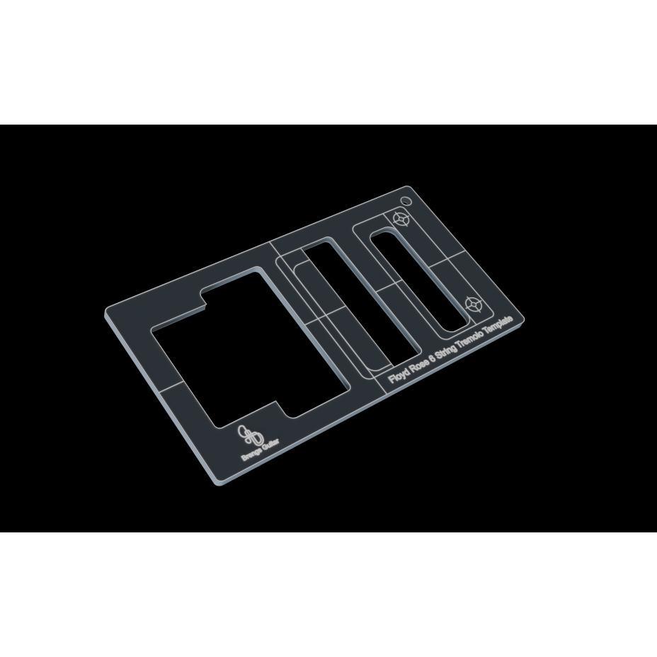 Template Mal Cavity Tremolo Floyd Rose 6 String Dan 7 String Bahan Akrilik 5Mm