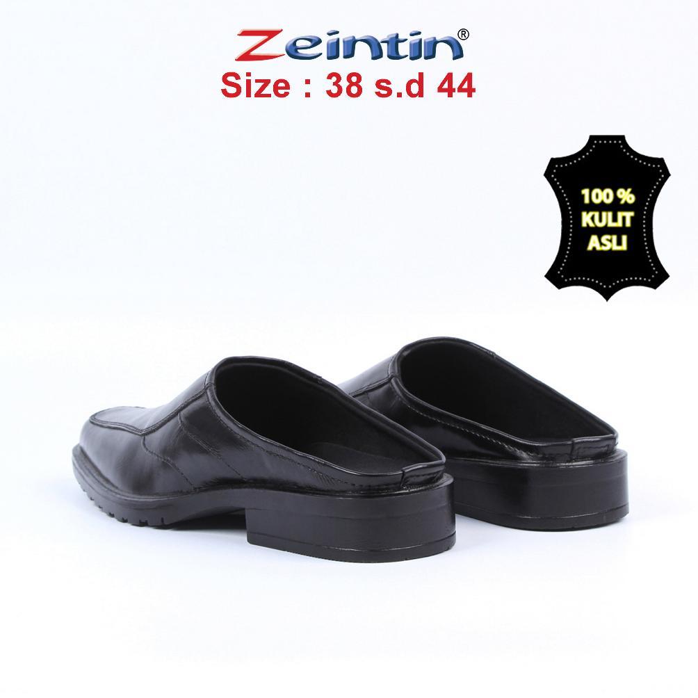 BIG SALE Zeintin - Sandal Sepatu Pria Kulit Asli Bustong ZEINTIN Sendal Selop Pria Kulit AJ