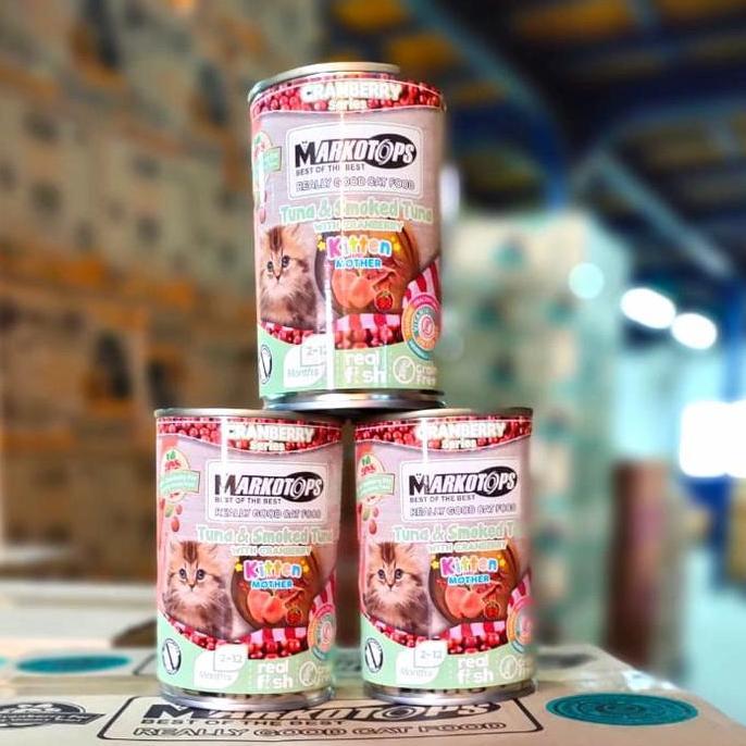 Markotops 400gr- markotops kaleng Kitten Tuna & smoked tuna with milk
