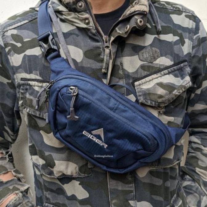 Sale Eiger Cervus Tas Selempang Pria Waist Bag Black