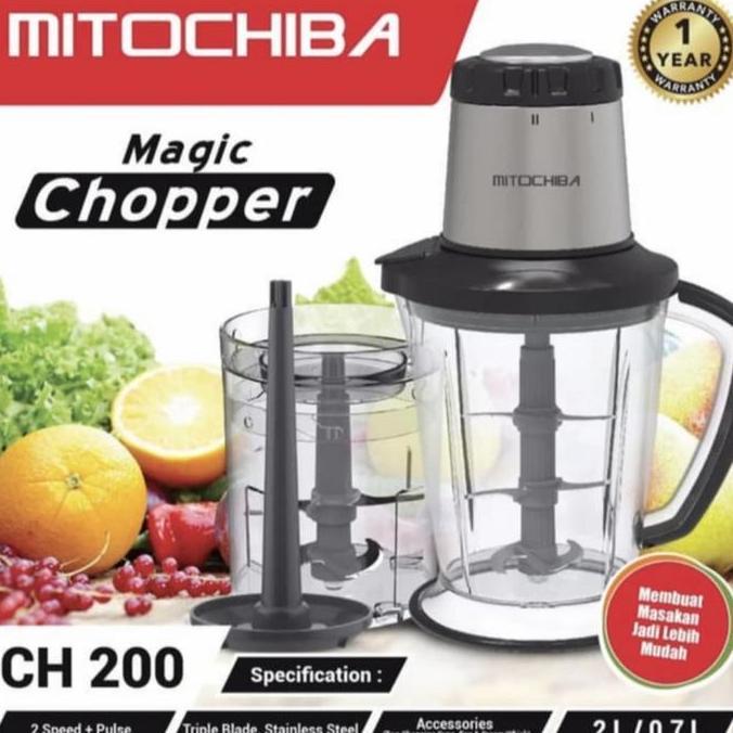 Promo Mitochiba Chopper Ch200 Juicer Blender Penggiling Daging Multifungsi