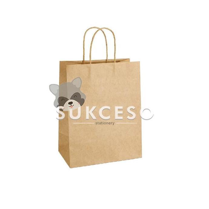 OKEY Kraft Paper Bag Tas Kertas Polos SATUAN