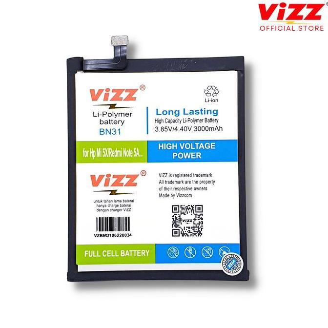 Vizz Baterai Xiaomi BN31 Redmi Note 5A Original