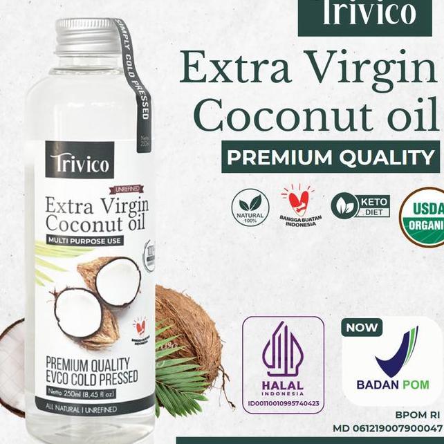 Trivico Vco Virgin Coconut Oil 250Ml Minyak Kelapa Murni Coconut Oil