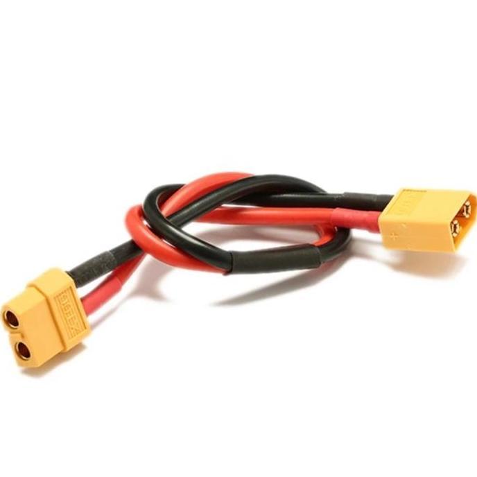 KABEL XT60 AWG12 EKTENTION MALE FEMALE EKTENDER KABEL XT60 12AWG LIPPO BATTERY D'90