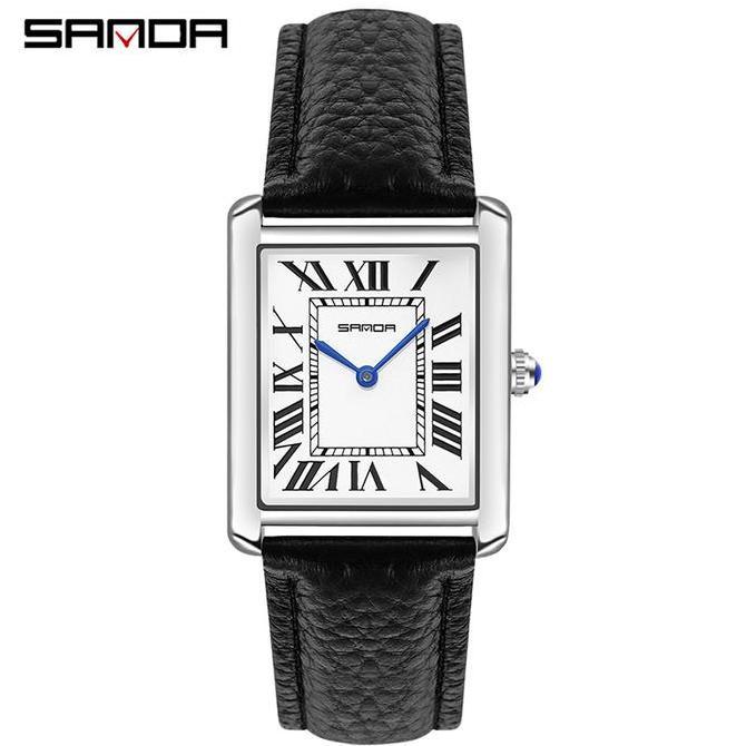 Jam Tangan Pria Analog Tali Kulit SANDA 1108L HJ