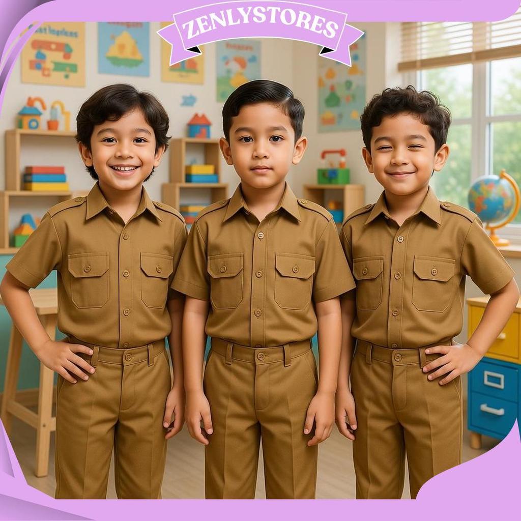 BAJU PROFESI ANAK PNS LAKI LAKI/CELANA SRAGAM PROFESI ANAK GURU KZPromo
