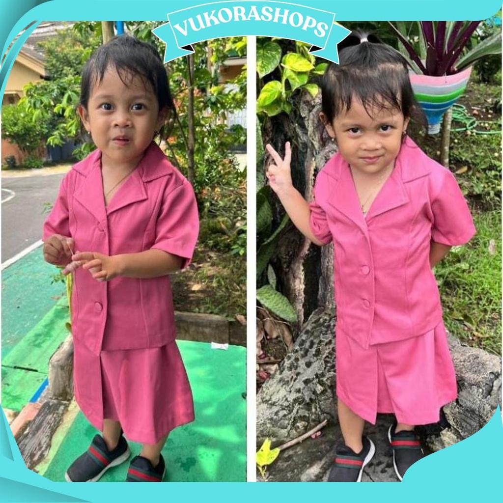 Baju anak BHAYANGKARI / 1 stell baju BHAYANGKARI anak / baju BHAYANGKARI anak muslim KZPromo