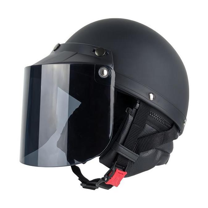 TERBARU - Helm chips Cetok Vintage Jadul Motor Vespa Dewasa Pria Wanita Free Aksesoris Kaca Datar mo