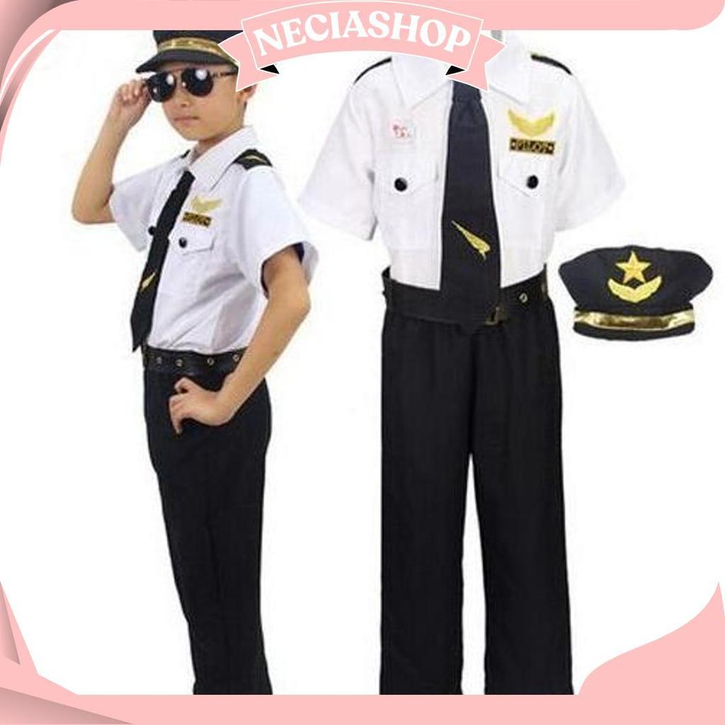 1 Set Masinis Anak seragam masinis kai. baju masinis anak costum masinis KZ Teratas