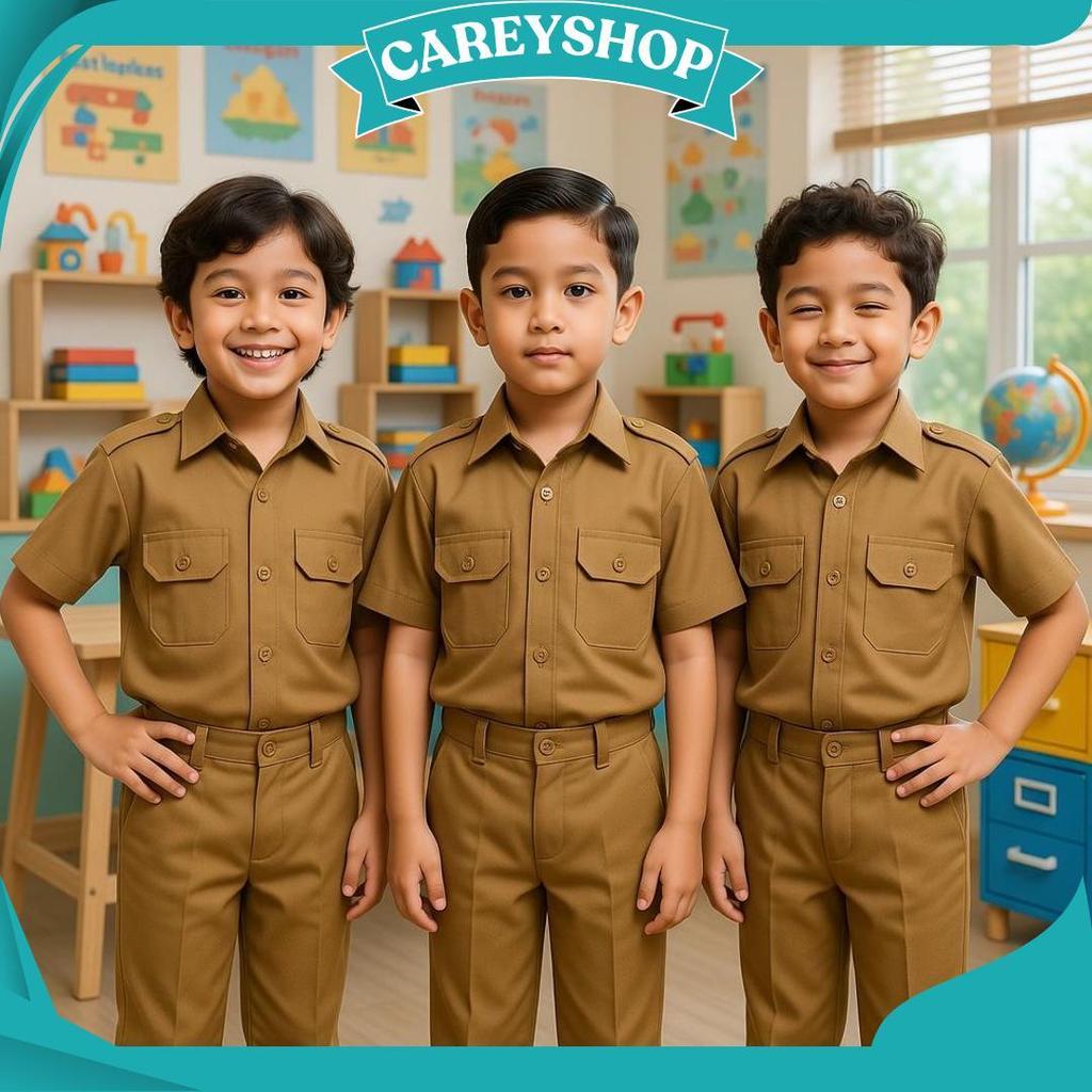 BAJU PROFESI ANAK PNS LAKI LAKI/CELANA SRAGAM PROFESI ANAK GURU KZ Cod