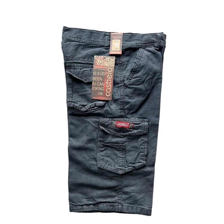 Free Ongkir Celana Cargo Pria Pendek Bahan Jeans Model Kempol Gunung Size 27-44 Big Size Jumbo