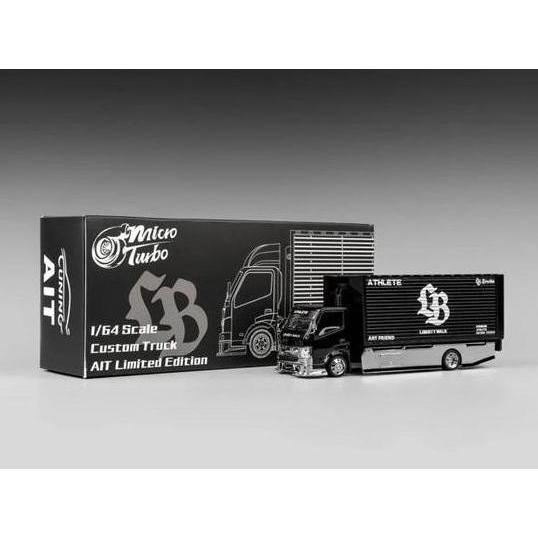 MICRO TURBO 1/64 CUSTOM TRUCK LBWK BLACK ALL IN TUNNING LIMITED EDITION DIECAST MOBIL MODEL MINIATUR