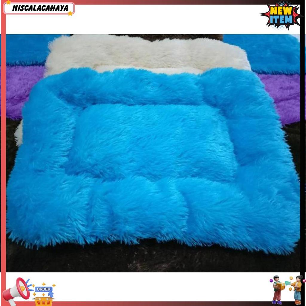Kasur Kucing - Tempat Tidur Kucing - Kasur Bulu Korea Pilihan Tepat