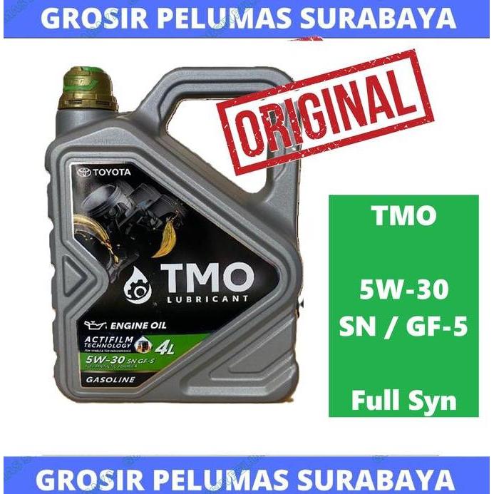 TERBARU - Original oli TOYOTA TMO bensin hijau 5w/30 5w-30 galon 4ltr 4 liter genuine TMO 5W 30