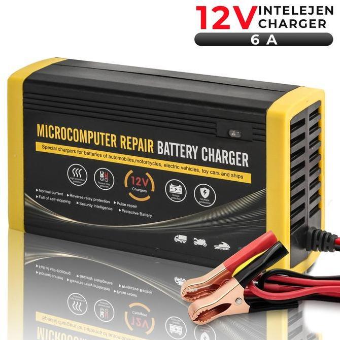 TERBARU - Cas Aki 12V 6A Cas Aki Mobil Motor Aki Portabel- 12V 6A