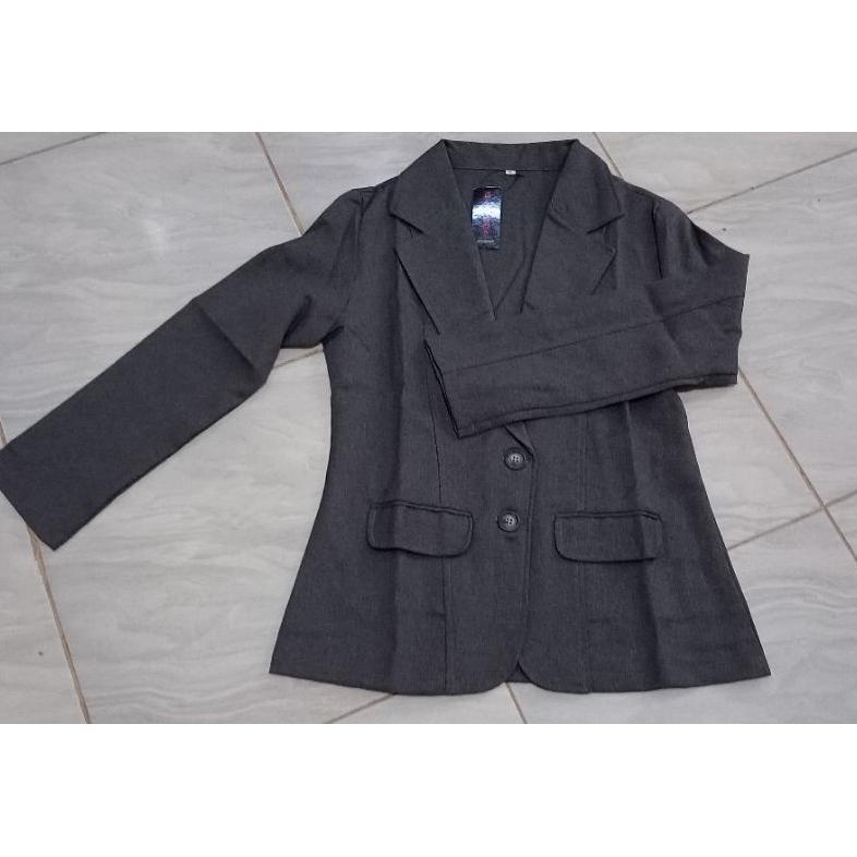 Diskon Blazer Wanita Kantor Bahan Kain Formal