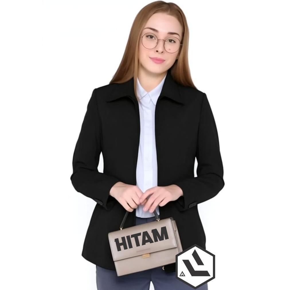 Diskon Jaket Wanita Semi Jas Blezer Jaket Formal Kerja Kantor Wanita M-6Xl  Jasket Blazer Semi Jas W
