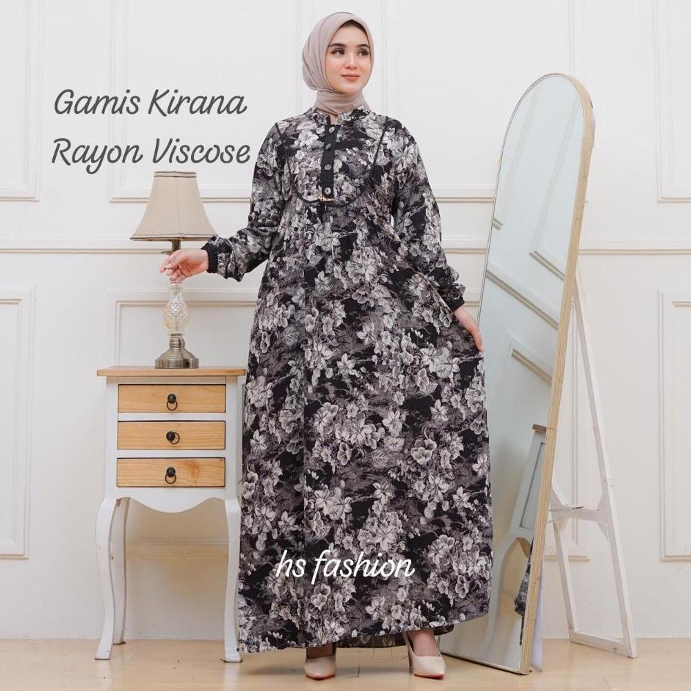 Grosir Gamis Kirana Rayon Viscose Premium || Gamis Dewasa Rayon Viscose Premium Diskon Up To 80% Bis