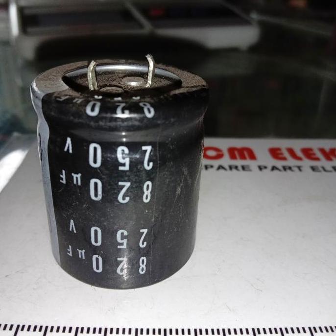 820UF 250V ELCO CAPACITOR 820 UF 250 V D'90