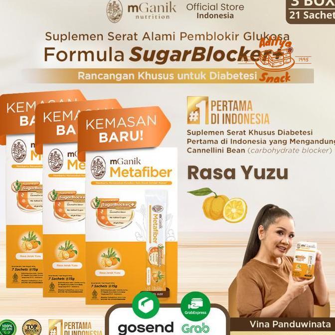 Higienis Mganik Metafiber Yuzu 21 Sachet