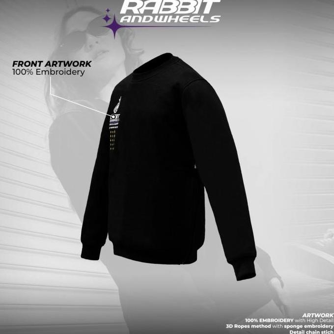 JAKET RABBIT AND WHEELS CREWNECK Y2K | JAKET TOURING RNW | ORIGINAL TERLARIS|BEST QUALITY|BEST SELLE