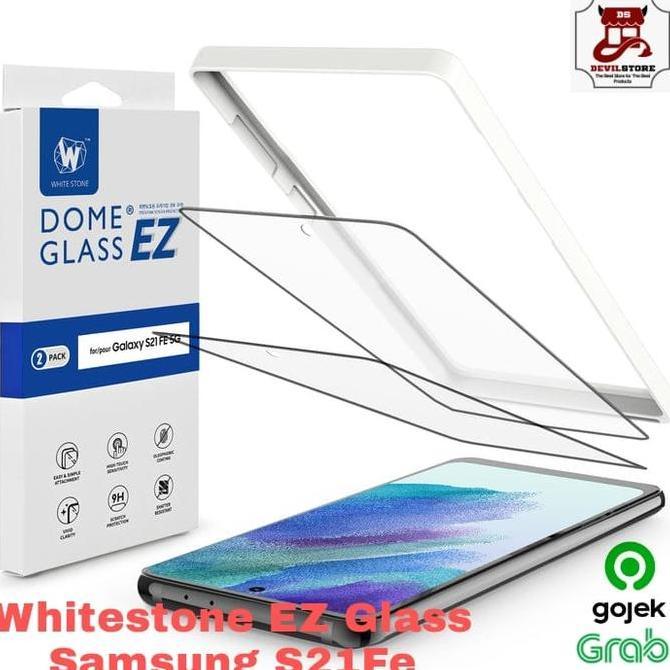Whitesone EZ Premium Tempered Glass Samsung S21 FE Glass S21FE Ori