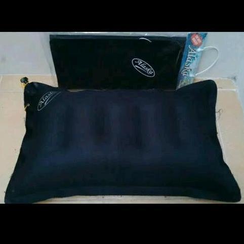 Bantal Angin Tiup Alaska Tebal Warna Hitam