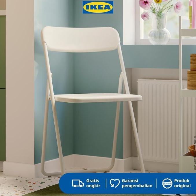 IKEA VIHALS Kursi Lipat Minimalis Putih Furniture