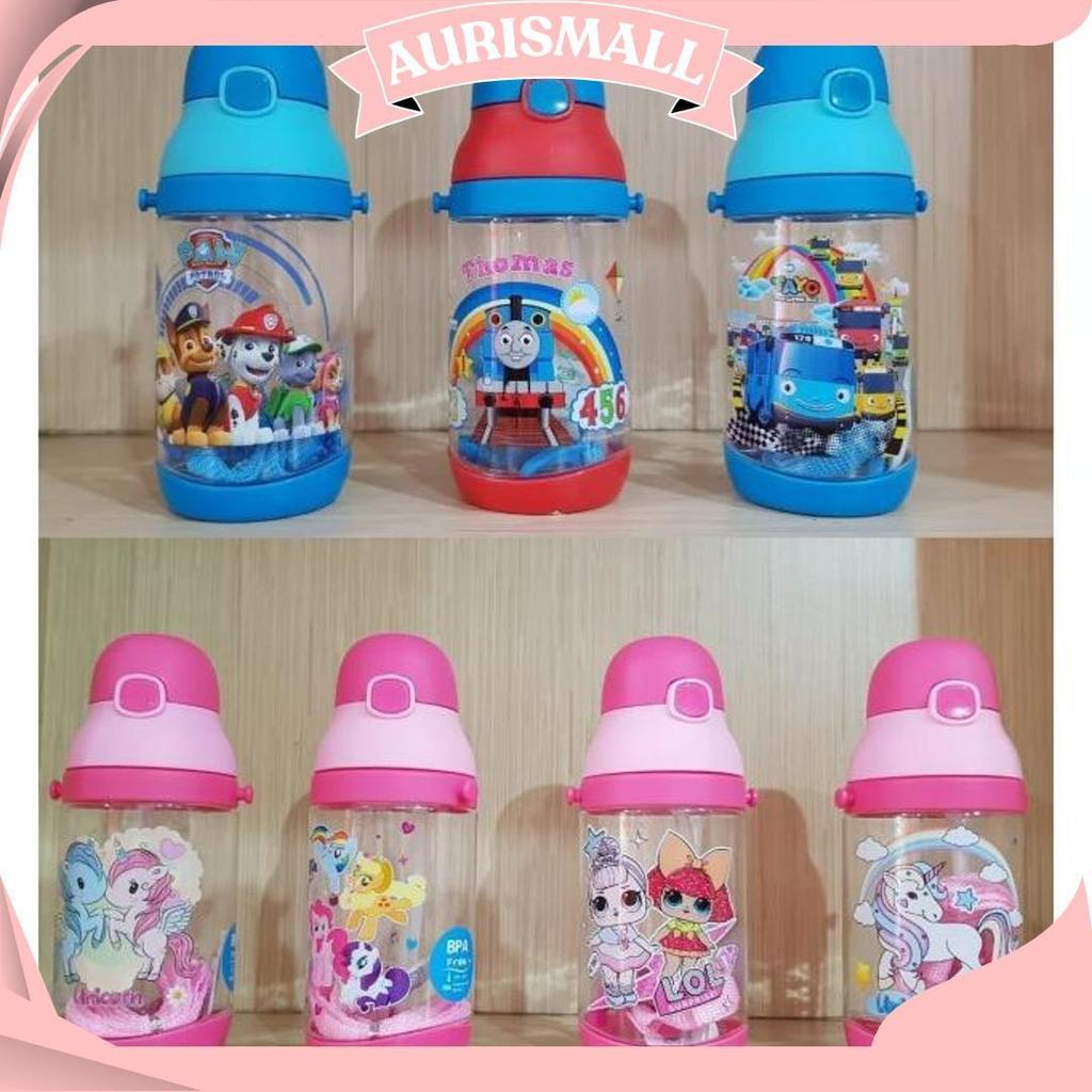 Botol Minum Karakter anak T7001 paw patrol, tayo, little pony, unicorn, lol, thomas and friends 350m