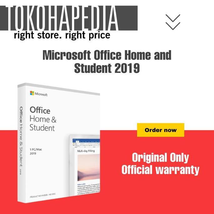 Microsoft Office 2019 Home dan Student for MAC / MAC OS ORIGINAL RESMI