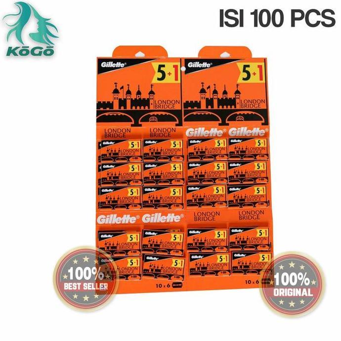 PISAU SILET RAZOR LONDON BRIDGE BARBER PANGKAS SALON ISI 100 PCS SILET