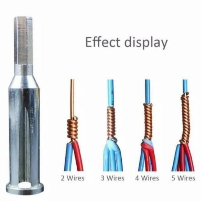 Clamme- Alat Penyambung Lilit Kabel Listrik Drill Conector Pemutar Kabel Kat