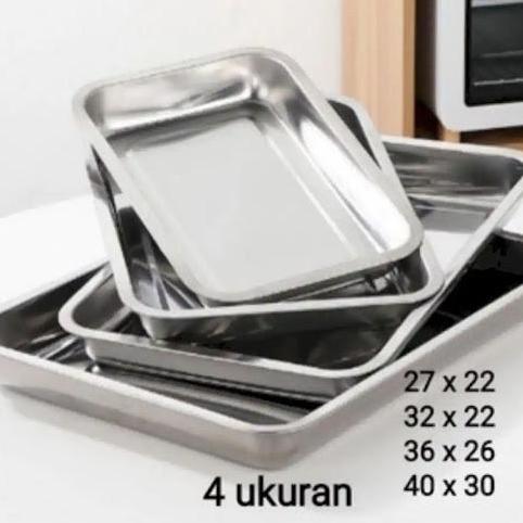 Whynot99- Baki Stainless 36 X 27 Nampan Lodor Prasmanan