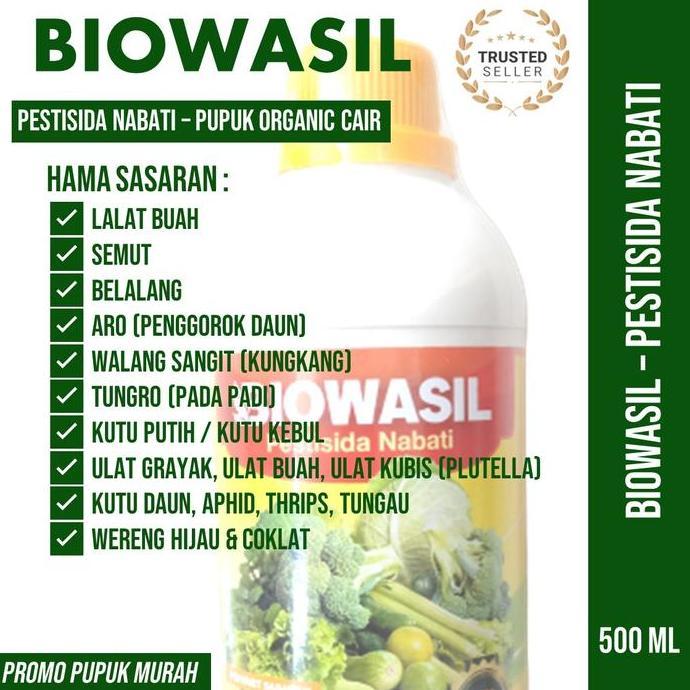 Happy- 500 Ml Biosil Obat Hama Kutu Putih - Obat Semprot Basmi Hama Kutu Putih Cabe, Padi, Kutu Puti